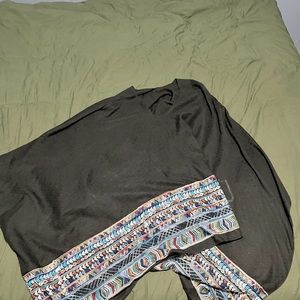 Three bird nest poncho